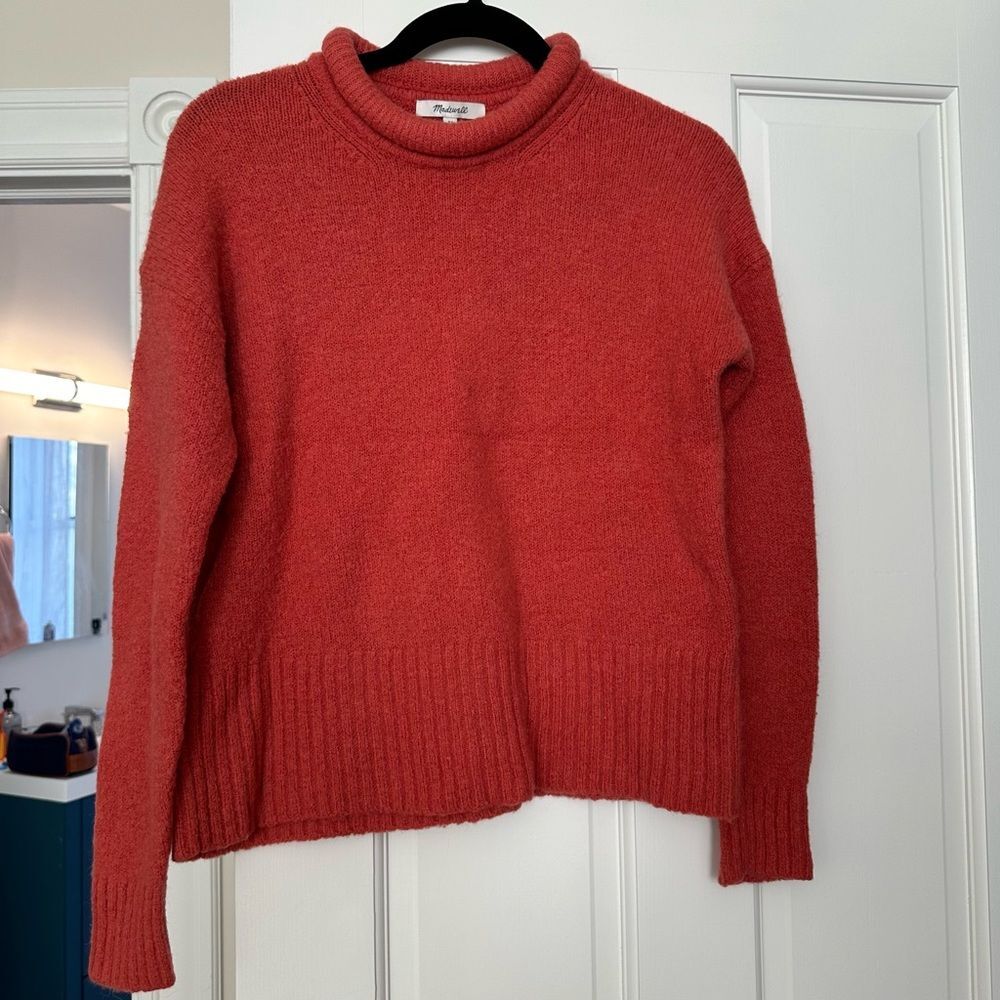 XS Orange Madewell sweater
